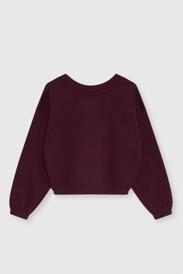The New Society mochi woman sweat bordeaux