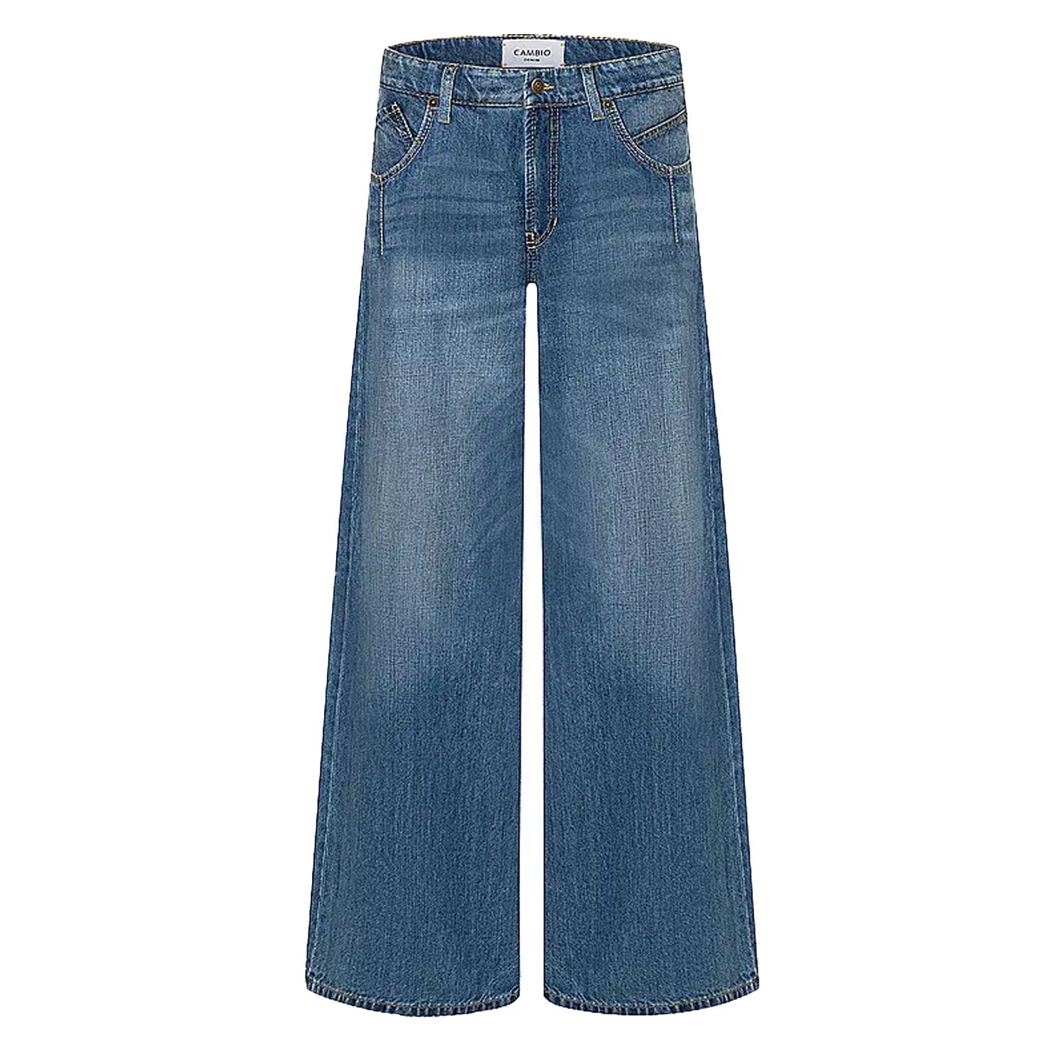 Cambio palazzo advance denim blauw