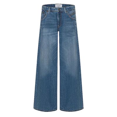 Cambio palazzo advance denim blauw