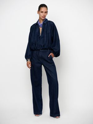 Dante6 cassi balloony denim jacket blauw