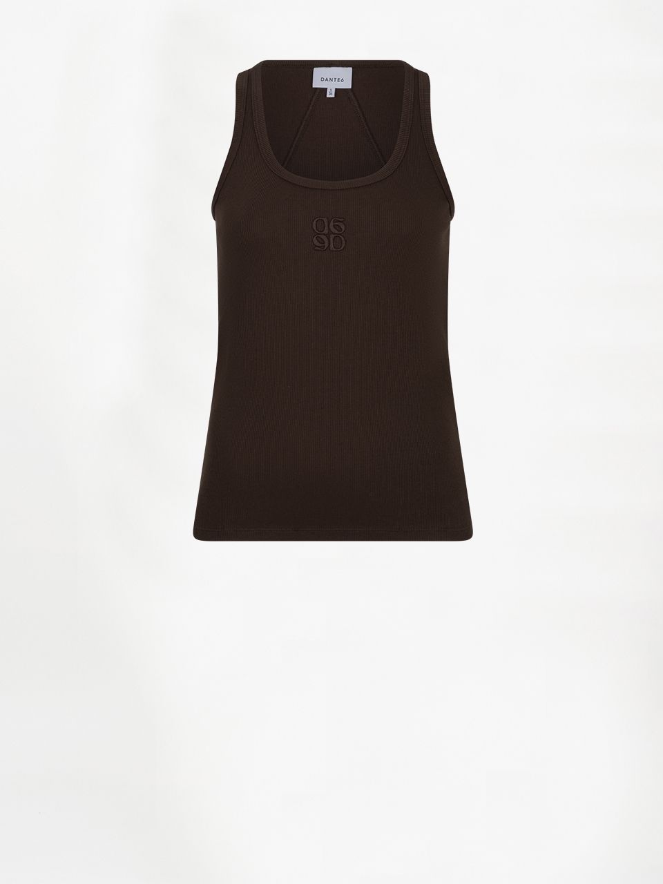 Dante6 zora scoopneck logo tanktop bruin