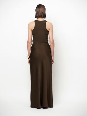 Dante6 zora scoopneck logo tanktop bruin