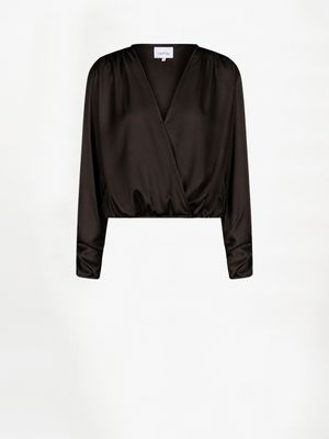 Dante6 crazyabout satin wrap top bruin Dante6 crazyabout satin wrap top bruin