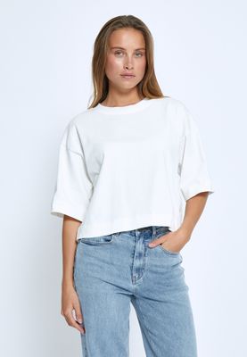 Minus gamma croppedt-shirt off white