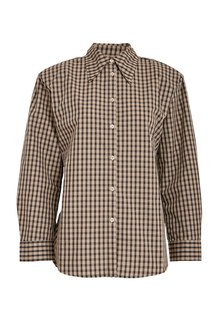 Minus sylvie shirt bruin