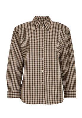 Minus sylvie shirt bruin