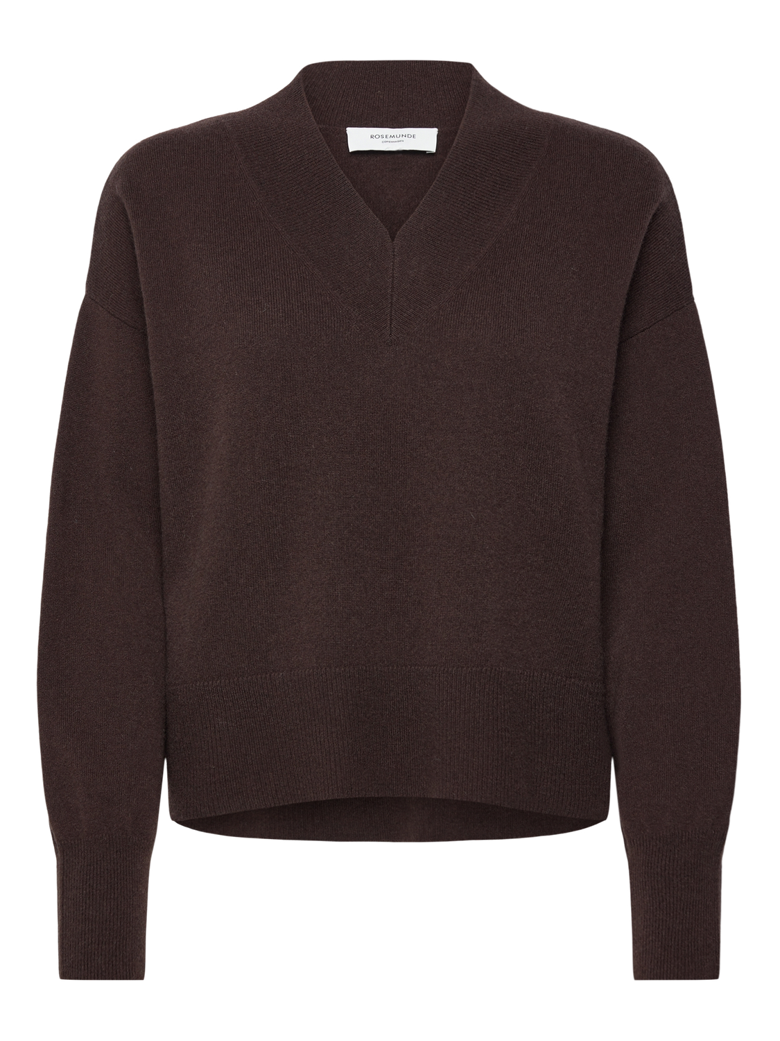 Rosemunde Copenhagen laica cashmere v-neck pullover bruin