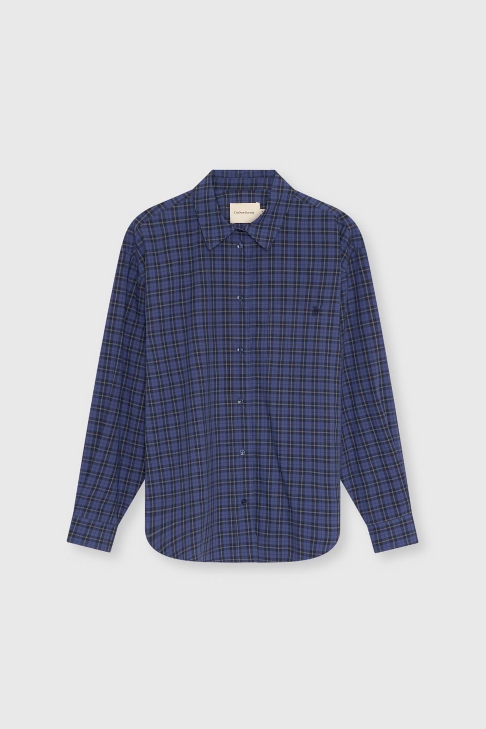 The New Society calder woman shirt check