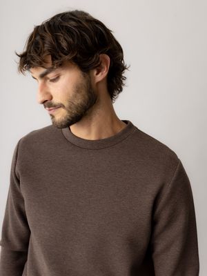 Mos Mosh Gallery abel crew neck sweat bruin