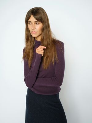 Mos Mosh bouch rollneck knit paars