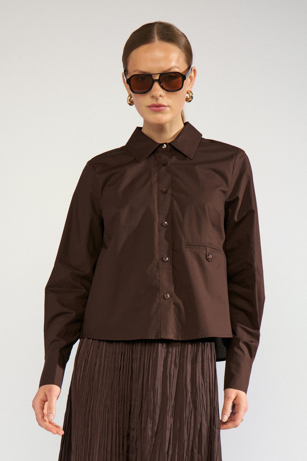 Nümph nuasho shirt bruin