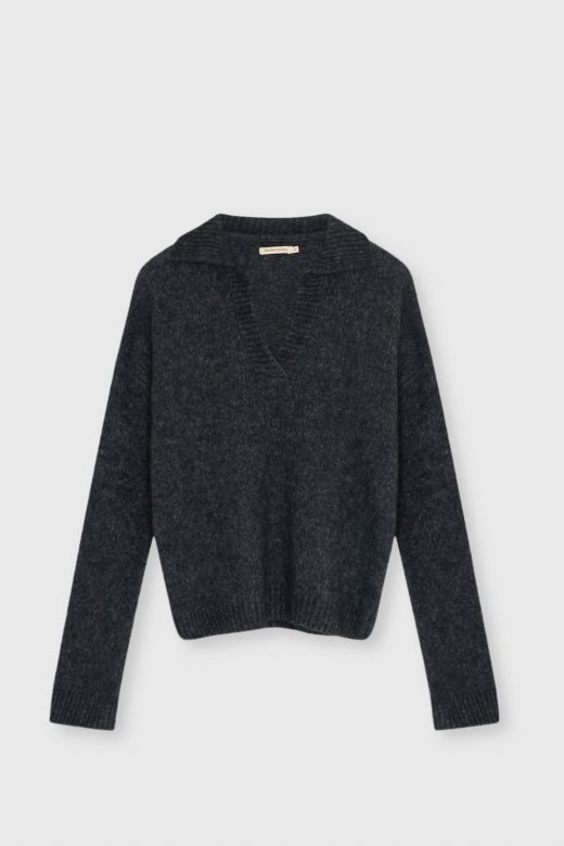 The New Society elara woman polo grijs