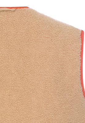 Camel Active teddy reversible waistcoat oranje
