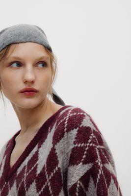 The New Society dune woman jumper bordeaux