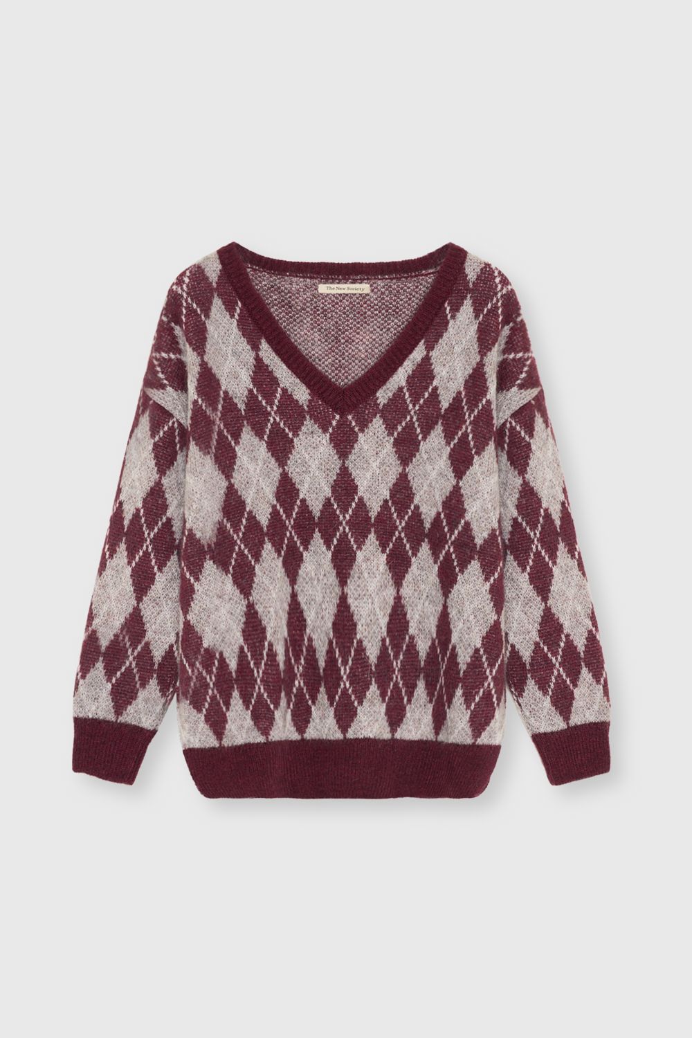 The New Society dune woman jumper bordeaux