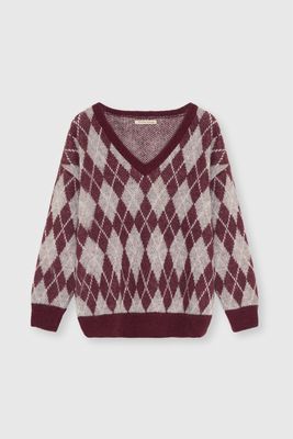 The New Society dune woman jumper bordeaux