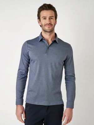 Desoto Men essential polo kent blauw