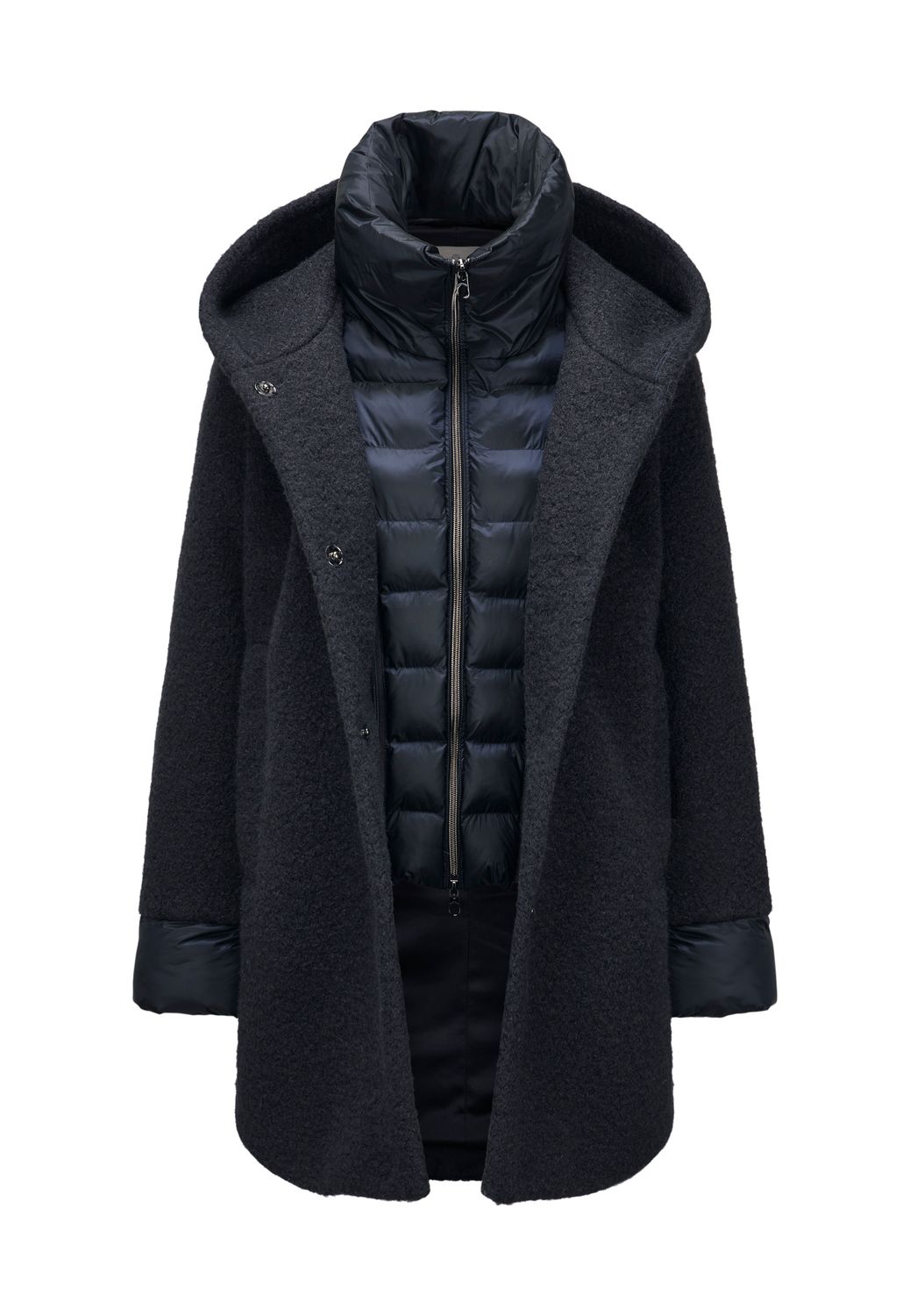 Milestone susanna mixed material coat blauw