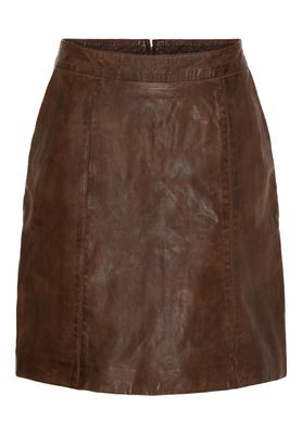 BTF CPH amelie leather skirt bruin BTF CPH amelie leather skirt bruin