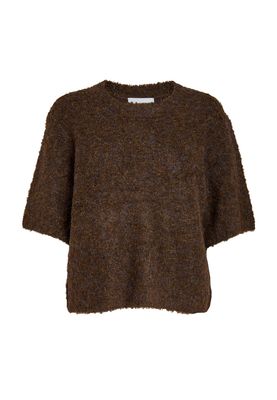 Minus margrethe knit shirt bruin