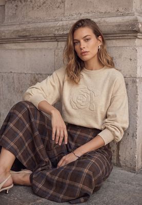 Minus zelia knit pullover zand