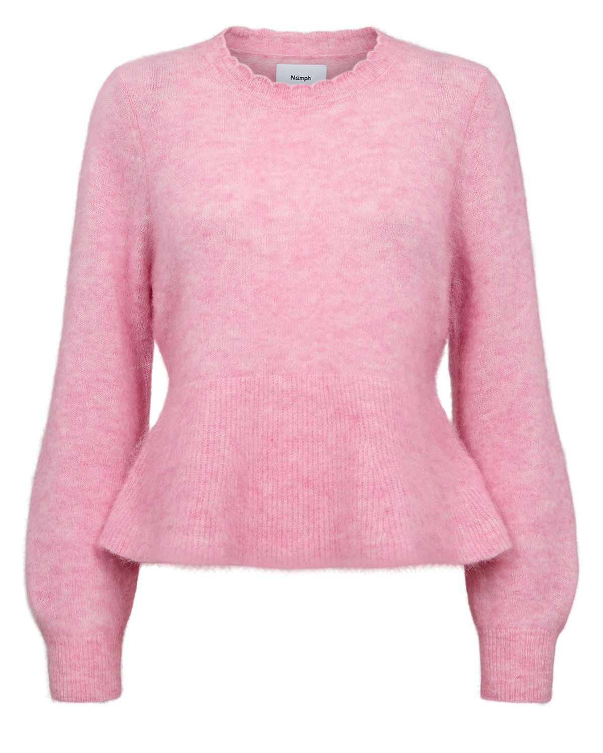 Nümph nusuri peplum pullover roze