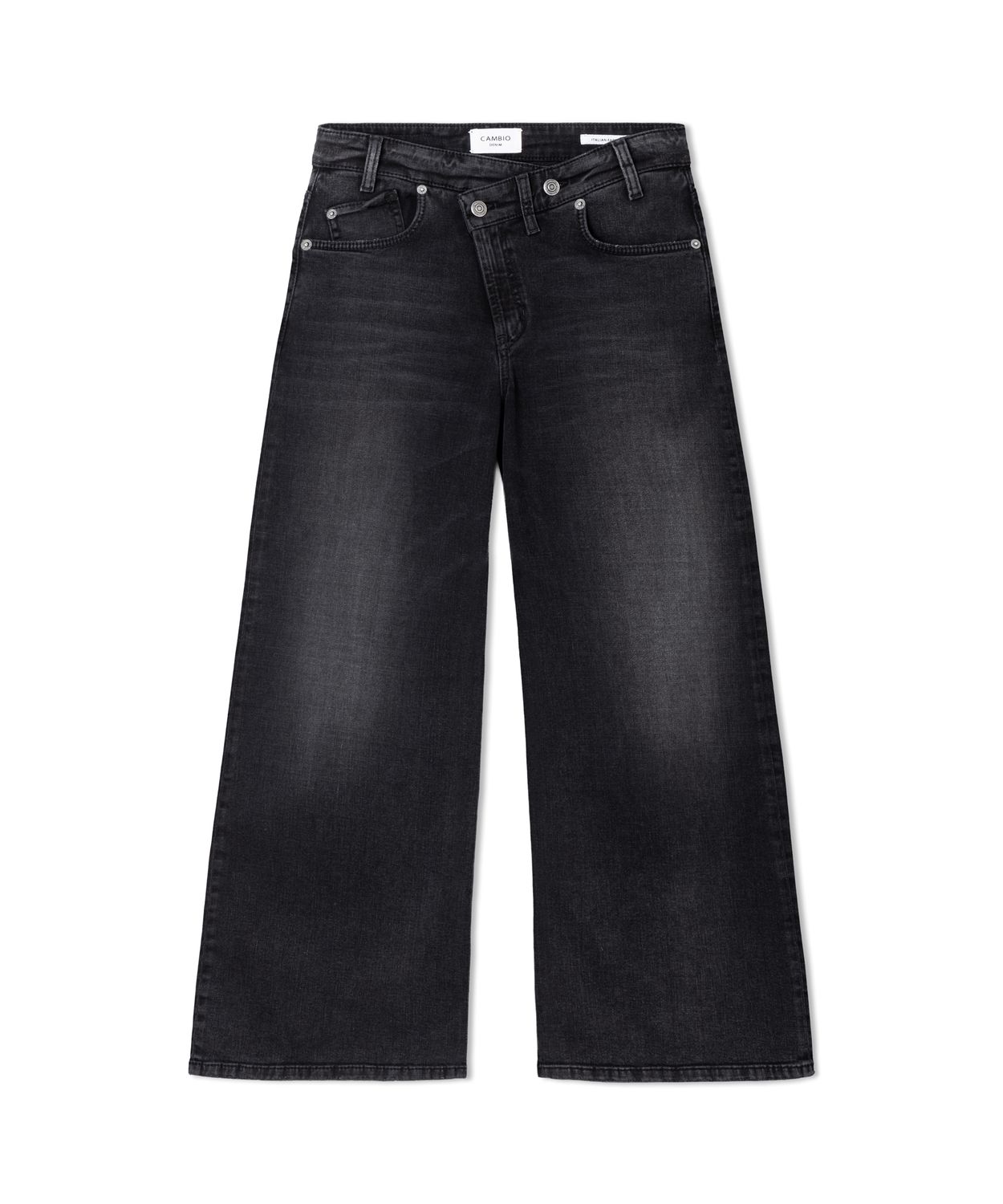 Cambio baggy asymmetric jeans zwart
