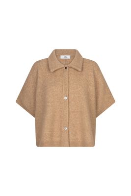Ruby Tuesday voise collar cape top camel Ruby Tuesday voise collar cape top camel