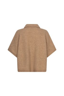 Ruby Tuesday voise collar cape top camel