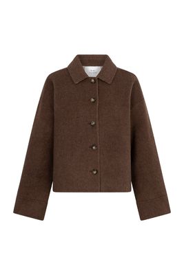 Ruby Tuesday cibeau woolen silk overshirt bruin