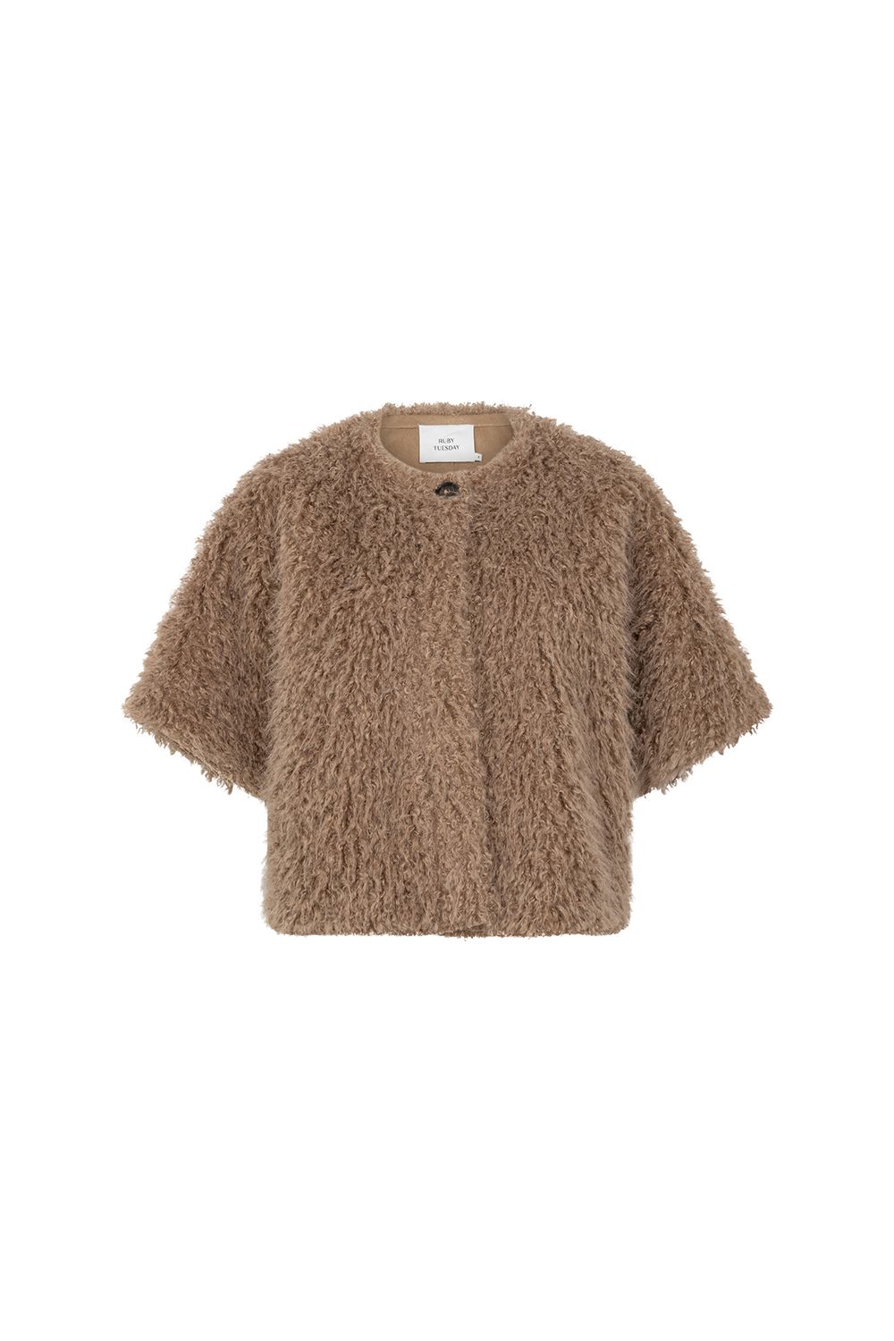 Ruby Tuesday civae fake fur poncho taupe