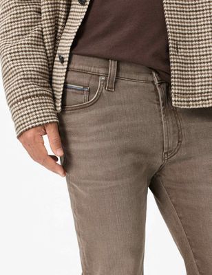 Brax Men clint colour denim bruin