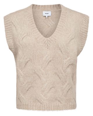 Nümph nualmas knitted vest off white Nümph nualmas knitted vest off white