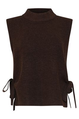Smashed Lemon knitted top bruin