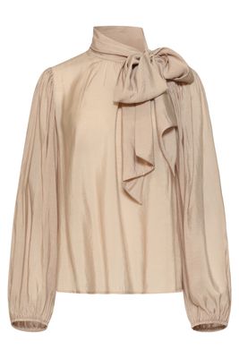 Smashed Lemon blouse with bow zand