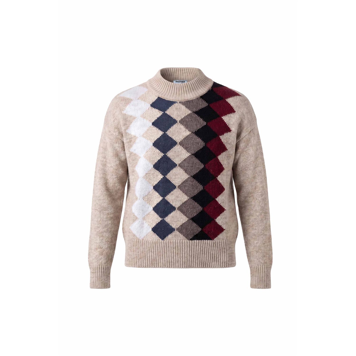 Another Woman argyle pullover multicolour