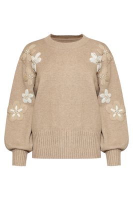Smashed Lemon knitted top taupe Smashed Lemon knitted top taupe