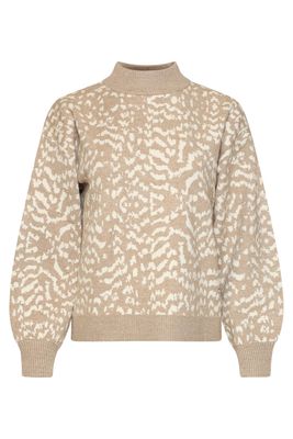 Smashed Lemon knitted top taupe Smashed Lemon knitted top taupe