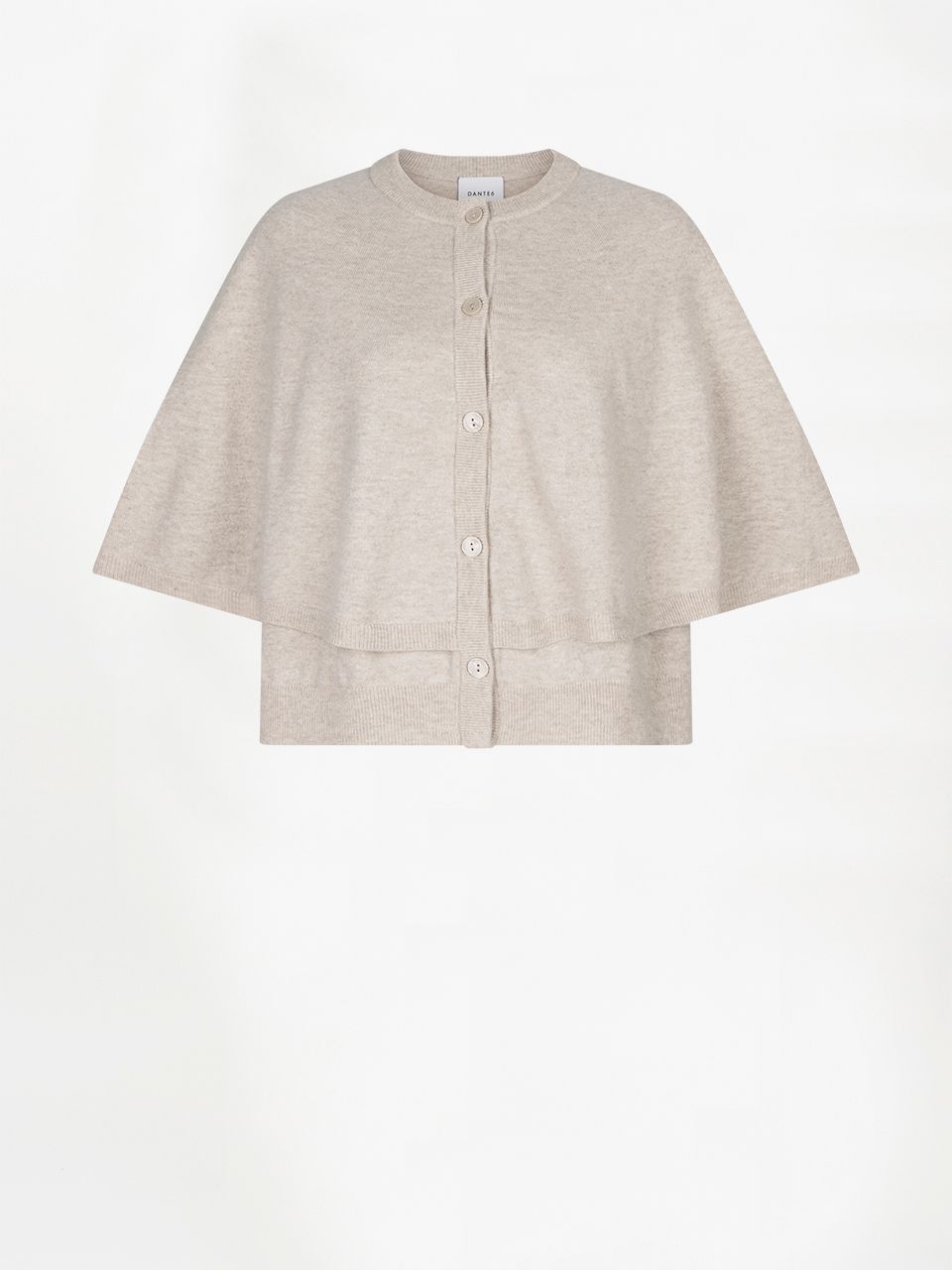 Dante6 camyl knitted cape zand