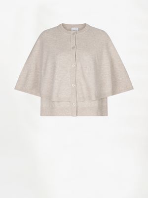 Dante6 camyl knitted cape zand Dante6 camyl knitted cape zand
