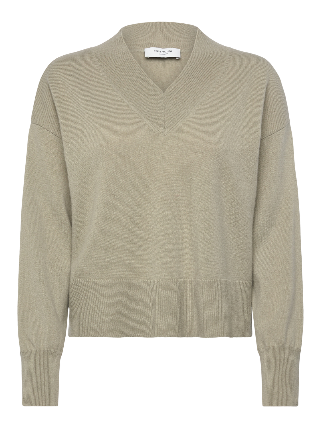 Rosemunde Copenhagen laica cashmere v-neck pullover groen