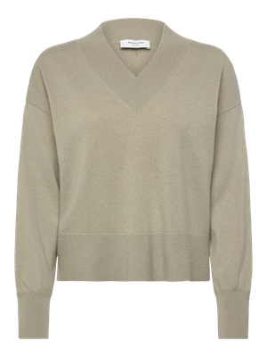 Rosemunde Copenhagen laica cashmere v-neck pullover groen Rosemunde Copenhagen laica cashmere v-neck pullover groen