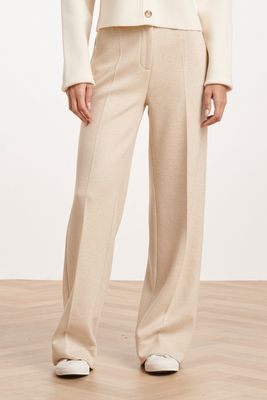 Smashed Lemon herringbone pants zand