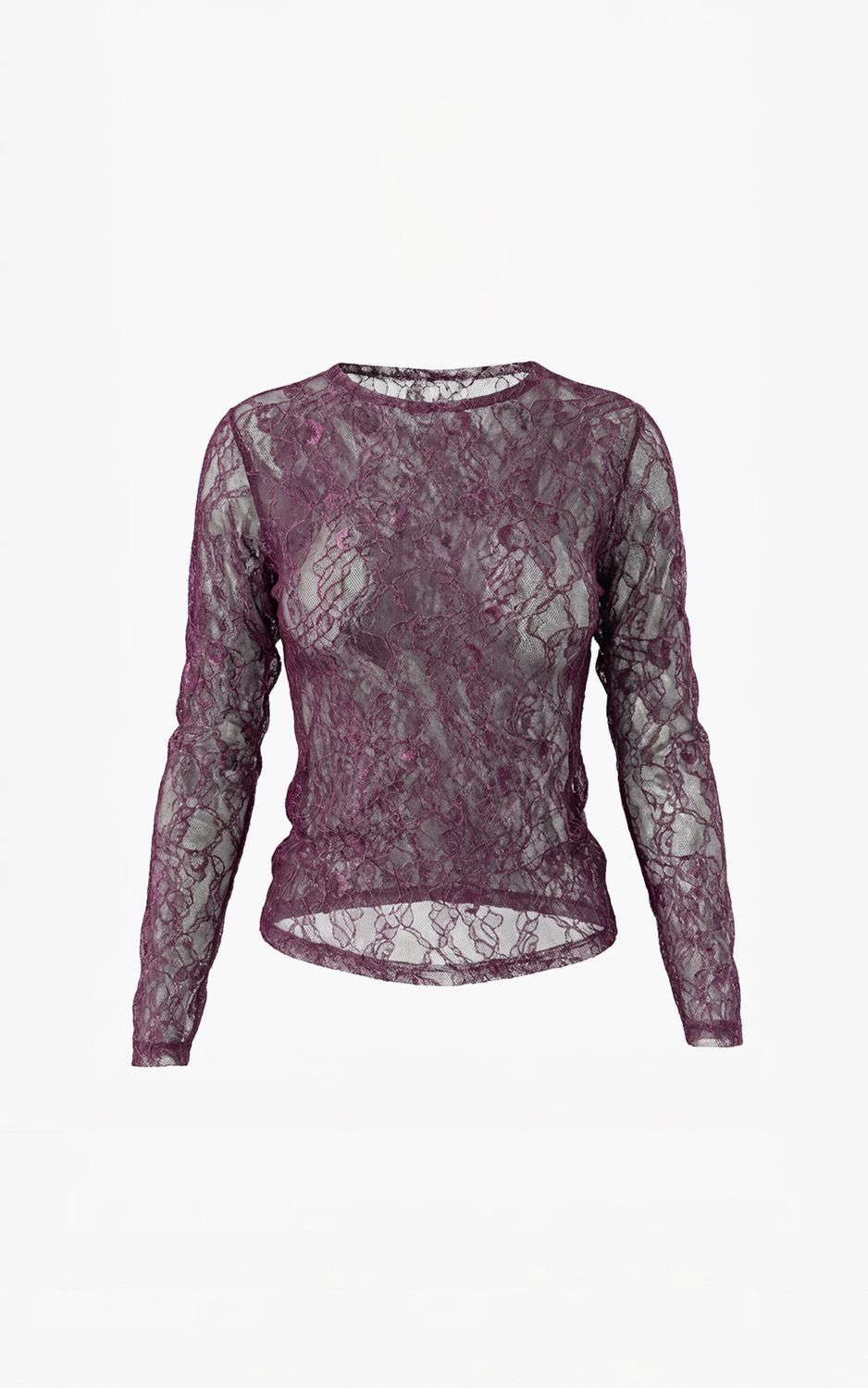 Aimee the Label tonny lace o-neck top bordeaux