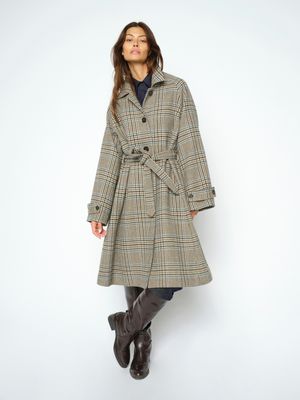 Mos Mosh selestine check coat check