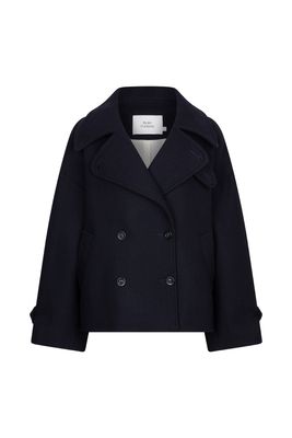 Ruby Tuesday motho short woolen coat blauw