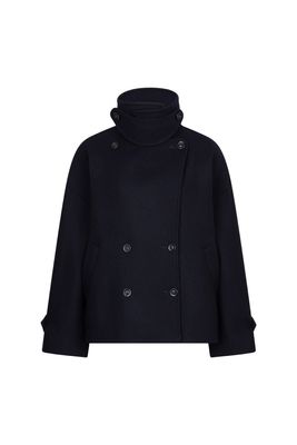 Ruby Tuesday motho short woolen coat blauw