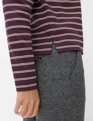 Brax cira striped top bordeaux