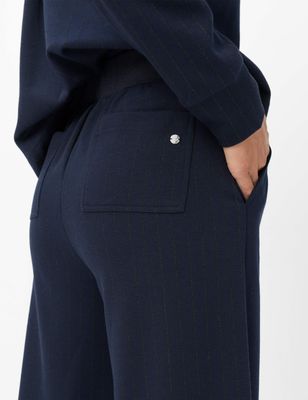 Brax maine pinstripe stretch pull-on blauw