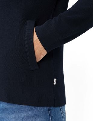 Brax Men john knitted cardigan blauw